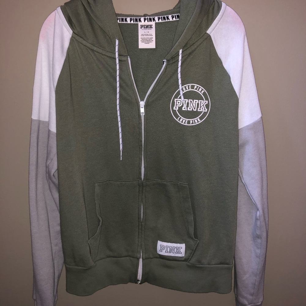 PINK Zip Up Sweatshirt‼️